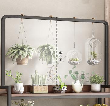 360Home Blumenständer Regal Blumentopf Ständer Eisen hängenden drei Etagen